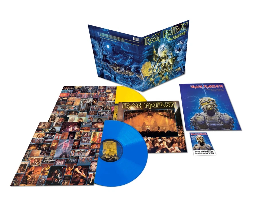 Iron Maiden 'Live After Death' 40th Anniverrsary Blue / Yellow 2x12" Vinyl - NEW - Image 1 of 1