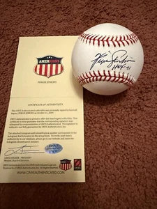 Fergie Jenkins Inscribed HOF '91 Auto Baseball ONYX Authenticated B18561 - Picture 1 of 5