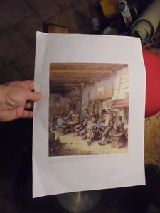 Scène de Beuverie en Auberge Taverne Bistrot Adrian Van Ostade 1680 Retirage  - Imagen 1 de 1