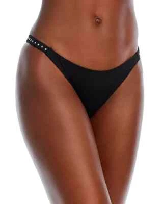 Parte inferior de bikini con ribete de diamantes de imitación AQUA precio de venta sugerido por el fabricante $48 talla S # U3 611 Blm Foto 1 de 4