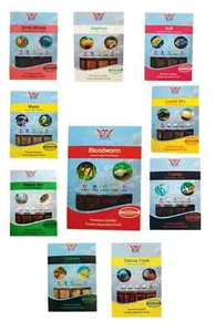 Frozen Fish Food--6 X 100g blister packs--Bloodworm etc. - Picture 1 of 1
