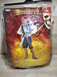 Captain Jack Sparrow Child Costume Size L (10-12) NWT