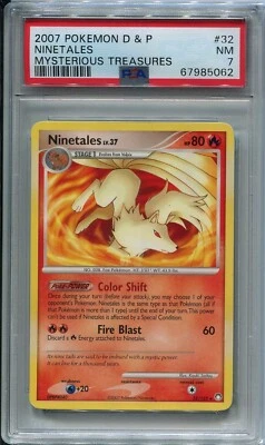 Pokemon 2007 Diamond & Pearl Ninetales Mysterious Treasures PSA NEAR MINT 7! - Image 1 of 2