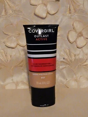 CoverGirl-Outlast-Active 24hr Foundation #857 GOLDEN TAN-1 OZ.-NEW! READ! - Image 1 of 3