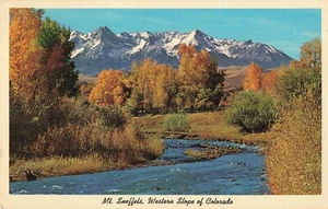 Vintage Colorado Mt Sneffels Western Slope Uncompahgre River Photo CO - Picture 1 of 2