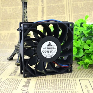 Delta FFB0912SH 9CM DC12V 1.04A 90*90*25MM 3Pin server Chassis Cooling Fan - Picture 1 of 5
