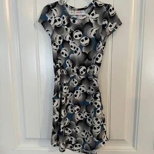 Youth LulaRoe Dress Size 6 Jack Skellington Mae style Girls Dress - Picture 1 of 9