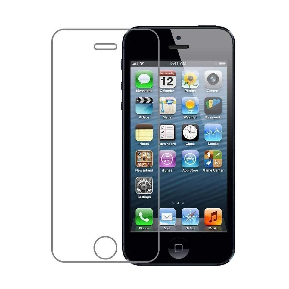 New Premium Real Tempered Glass Film Screen Protector for Apple iPhone 5 5s 5c - Image 1 of 1