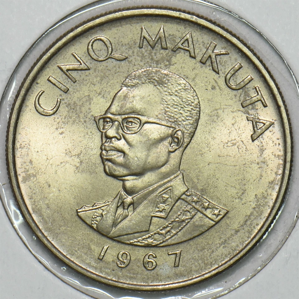 Congo 1967 5 Makuta 196830 combine shipping - Image 1 of 2