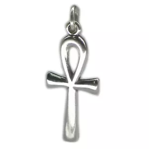 Ankh sterling silver charm .925 x 1 Egypt Eternal Life Cross charms - Picture 1 of 5