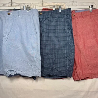 Lote de 3 pares - Pantalones cortos chinos Merona a medida informales cómodos para todos los días talla 36 Foto 1 de 4