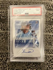 2022 Topps X Bobby Witt Jr. Collection RC #WJ-D Rookie KC Royals Auto /49 PSA 9