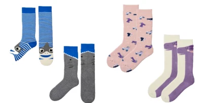 LILY & DAN 2 Paar Warme Kinder Regenstiefel-Socken Gummistiefelsocken Stiefelsocken NEU