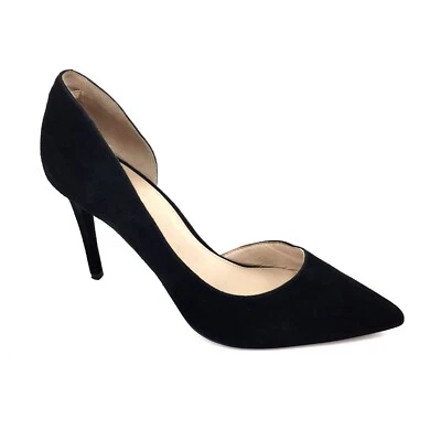 Rachel Zoe Black Suede Pointed Pumps Size 8.5 - Image 1 of 4