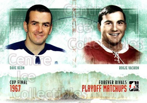 2012-13 ITG Forever Rivals Playoff Matchups #1 Dave Keon, Rogie Vachon - Image 1 of 1