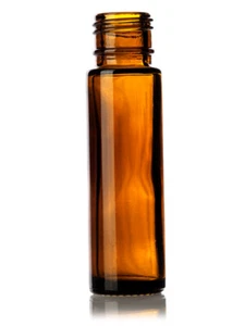 150 PCS, EMPTY 10ml [1/3 oz] AMBER Roll on Bottle WITHOUT Caps & Roller - Picture 1 of 3