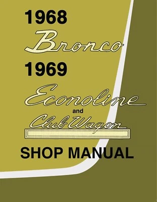 Bronco 1968 1969 Econoline Shop Manual Foto 1 de 4
