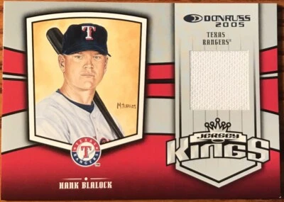2005 Donruss Jersey Kings Hank Blalock #JK-24 Texas Rangers #’d 245/250 - Image 1 of 4