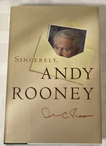 Sincerely, Andy Rooney Hardcover By Andy Rooney Autobiography Humor Historical - Picture 1 of 17