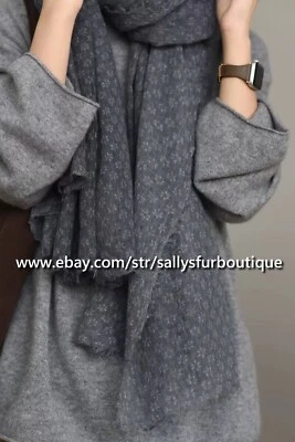 Sallys Mongol Cachemira Anillo Bufanda Envoltura Mantón Flores Estampado Fino 75"*38" Foto 1 de 4