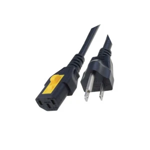 6051.2001 Kabel NEMA 5-15 (B) Stecker,IEC C13 weiblich 2m mit Sperre SCHURTER - Picture 1 of 1