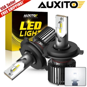 AUXITO Combo 2 H4 9003 LED Headlight Kit Bulbs High Low Beam Super White 20000LM - Picture 1 of 17