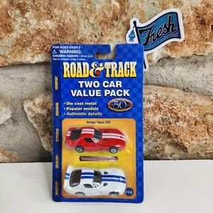 Road & Track 2 Diecast Car Pack "Dodge Viper GTS & Dodge Viper GTS-R" Maisto NOS - Picture 1 of 7