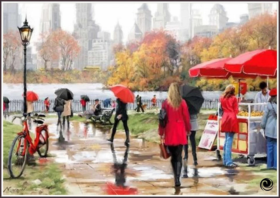 Central Park New York 834 Chart Counted Cross Stitch Pattern DMC - Image 1 of 4