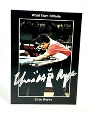 Efren Reyes Hand Autographed BCA Hall Of Fame Signed Pro Billiards Tour Card