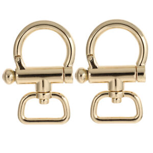  2 Pcs Shoulder Strap Hook Metal Buckles for Chain Connecting Bag Accessories