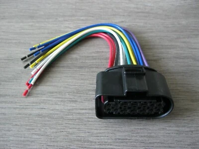 VW AUDI PORSCHE Headlight Lamp Wiring Connector Pigtail Plug Socket 3C0973737 - Image 1 of 4