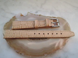 Leder Uhrenarmband Ersatzband Rundanstoss braun 14 mm  b5 - Bild 1 von 1