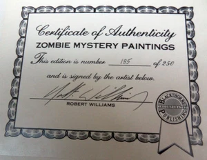 SIGNED & #185 of 250 ZOMBIE MYSTERY PAINTINGS Robert Williams HARDCOVER 1st Ed - Picture 1 of 3