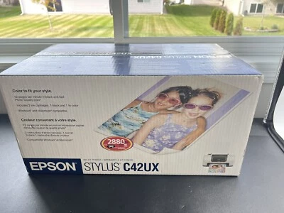 Epson Stylus C42UX Standard Inkjet Printer Brand New Sealed - Free Shipping - Image 1 of 4