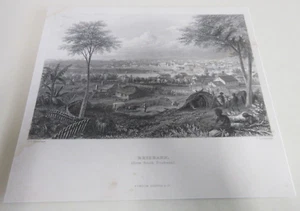 Brisbane (from South Brisbane) - James Charles Armytage - Antique Print - 1800s - Picture 1 of 9