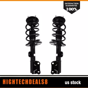 Loaded Pair Front Complete Strut Coil Spring For 2013-2019 Lincoln Mkt Ford Flex - Picture 1 of 4