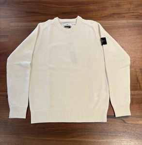 Stone Island Sweater Crewneck Knitwear/Wool Blend/Beige-Medium 7515535A3.V0099 - Picture 1 of 5