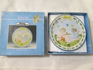 Boxed Vintage Kitty Cucumber "Tea For Two" Collectible Plate By B. Shackman - Picture 1 of 6