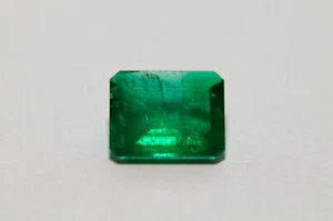 1,40 ct GIA-zertifizierter KOLUMBIEN-SMARAGD achteckiger Schnitt satte LEBENDIGE GRÜNE Farbe - Bild 1 von 6