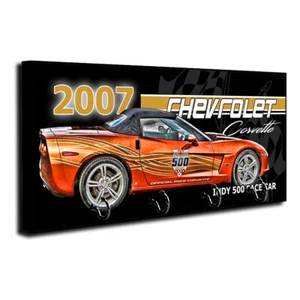 2007 Corvette Indy 500 Pace Car Design Key Hanger Dog Leash Holder - Bild 1 von 8