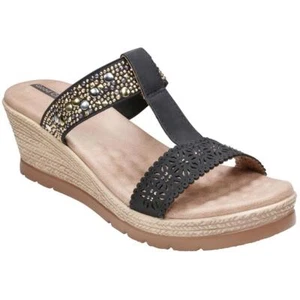 Good Choice Womens Alena Pink Faux Suede Wedge Sandals 7 Medium (B,M) BHFO 5019 - Picture 1 of 3