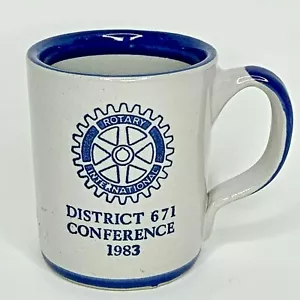 Vtg Rotary International Mug District 671 Conference 1983 Louisville Stoneware - Picture 1 of 12