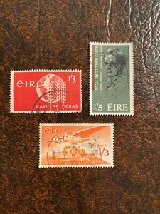 Ireland Lot of 3 Different Used #187, 201, & C6 - $7.90 Catalog - Picture 1 of 2