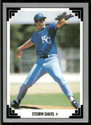 1991 Leaf #161 Storm Davis - Image 1 of 2