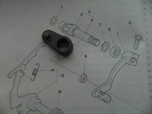 YAMAHA TY125 TY175 TWIN SHOCK TRIALS GEARCHANGE PART 401-18151-00 - Picture 1 of 1