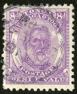 Tonga 1892 Scott #13 USED Very Fine - Thin at Right Center - Picture 1 of 2