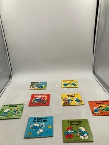 VINTAGE LOT OF 8 THE SMUFFS MINI STORY BOOK RANDOM HOUSE BY PAYO - Picture 1 of 16