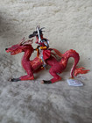 Papo - Handbemalte Figur - Drachen mit Figur  - Mittelalterliche Fantasiewelt