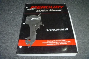 1990-1994 Mercury 6 8 9.9 10 15 Outboard Motor Service Manual 1991 1992 1993xz - Picture 1 of 8