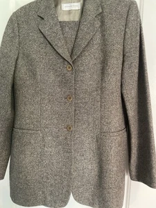 Bernard Zims Sz 42 Brown Tweed jacket And pants - Picture 1 of 7